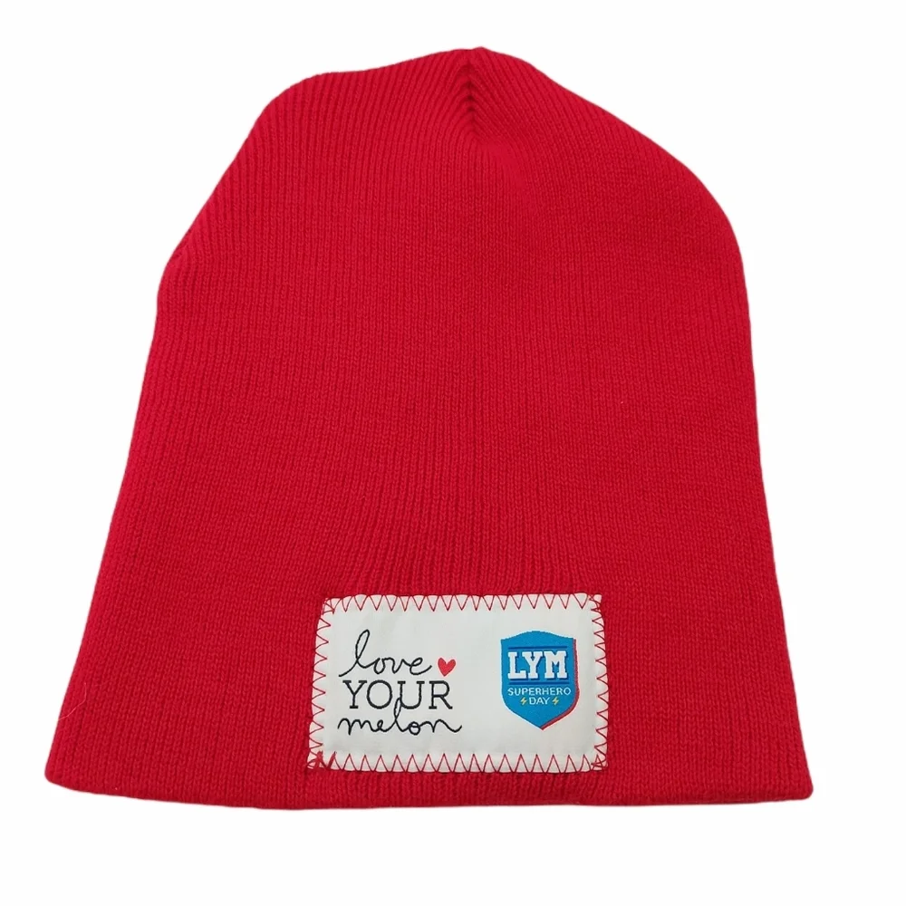 Love Your Melon Superhero Day Red Beanie Hat